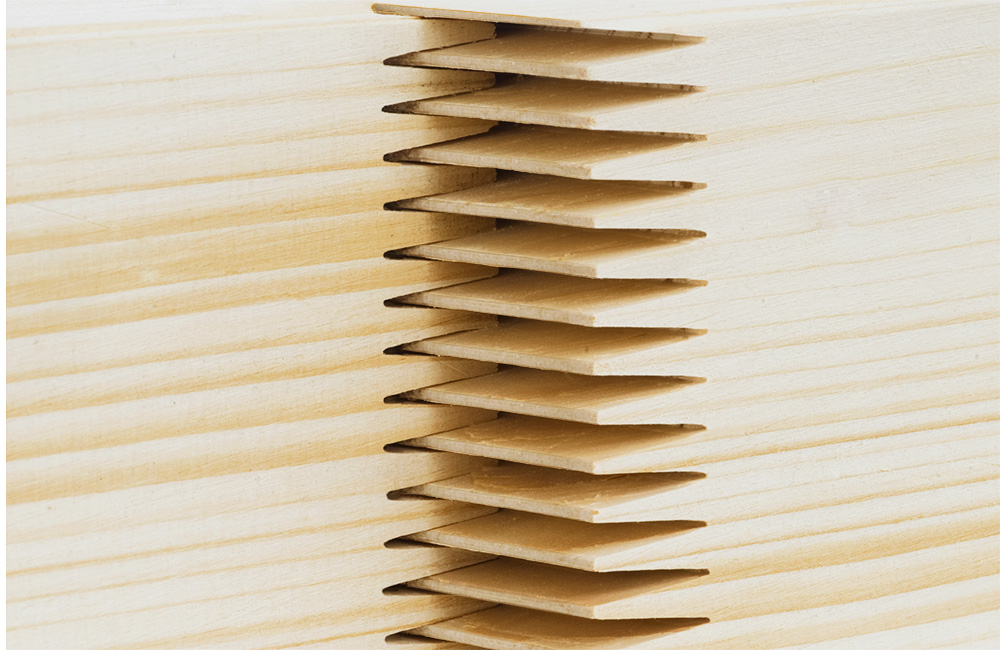 Construction timber finger jointing detail 3
